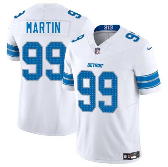 Men & Women & Youth Detroit Lions #99 Brodric Martin White 2025 F.U.S.E. Vapor Limited Stitched Jersey